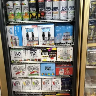 a display of alcohol