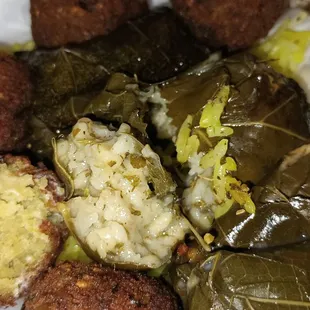 Veggie Plate Falafel &amp; Grape Leaves