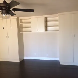 Closet storage.