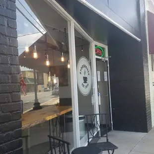 outside