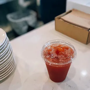 Raspberry lavender green tea / $3.75