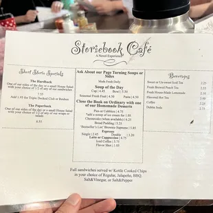 Menu as of 05-26-23