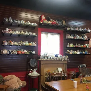 The seating area adjacent to the kids play area