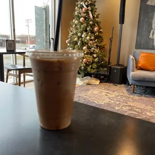 SF iced peppermint mocha (with oat milk) with my requested straw
