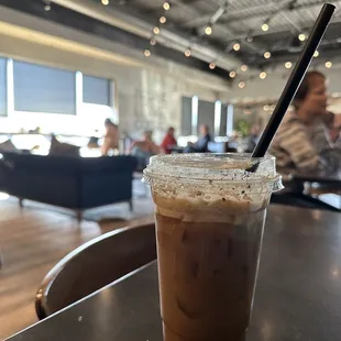 Iced brown sugar shaken espresso