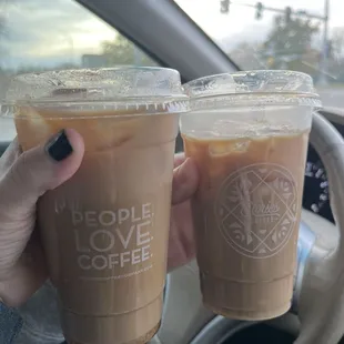 Fall latte &amp; cinnamon roll latte