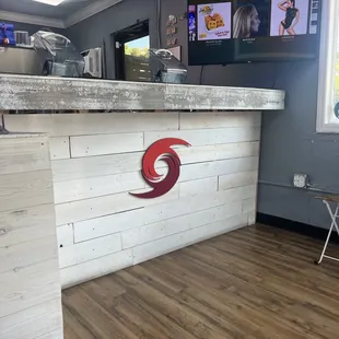 the inside of a fast food restaurant