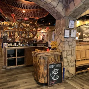 the interior of a restaurant