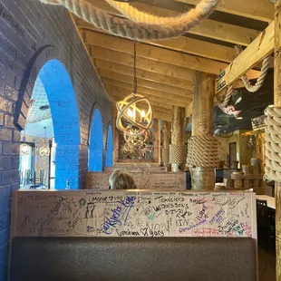 Fun tags booth decor