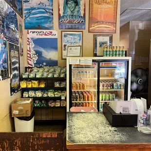 Chip and drink options