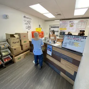 Inside where you order