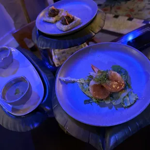 plates of food on a table
