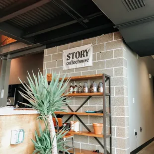 the front of the building