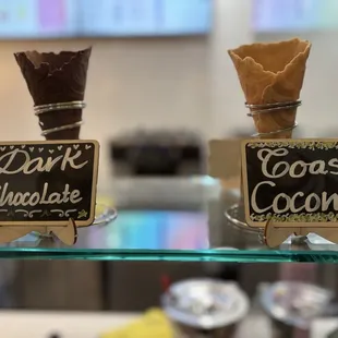 Tasty flavored cones!