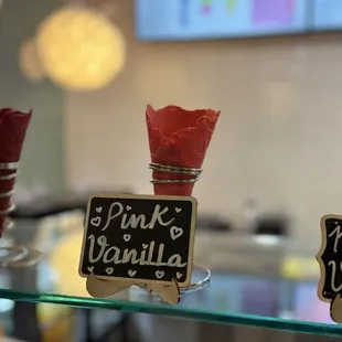 The flavored cones!