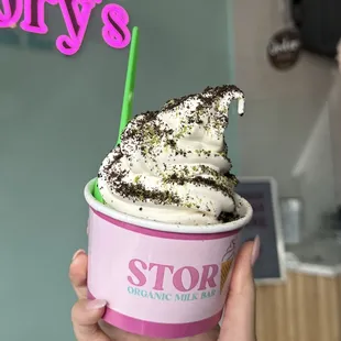 true milk organic soft serve