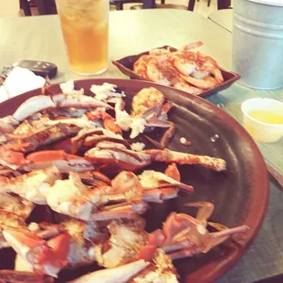 Steamed hard shells.