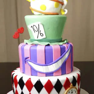 Wonderland Bridal Shower Cake