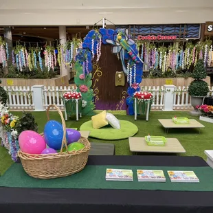 Our fairy garden display at the Windward mall
