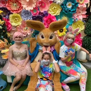 Easter at the Windward Mall in our beautiful fairy garden . If you see these colorful helpers , you&apos;ll know that&apos;s us !