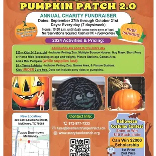 Pumpkin Patch 2024 Flier