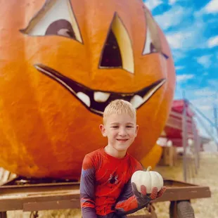 Spidey and The Great Pumpkin at Storybook Pumpkin Patch!