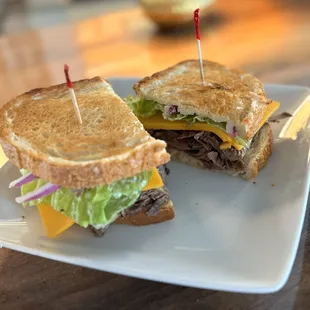 Hot Pulled Roast Beef Sandwich