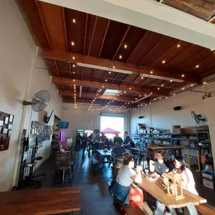 people sitting at tables