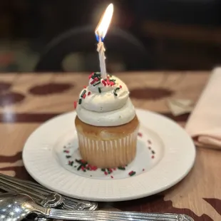Birthday cupcake