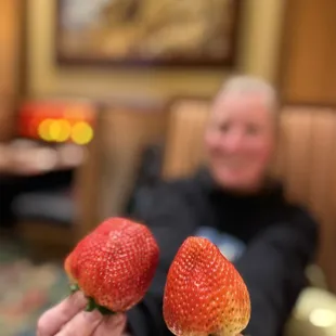 Giant strawberries!