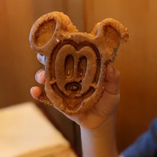 Mickey Mouse shaped waffles