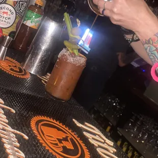 Making my Bloody Mary !