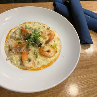 Truffle &amp; Wild Mushroom Risotto with Shrimp