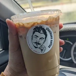 Strawberry Rose Iced Latte