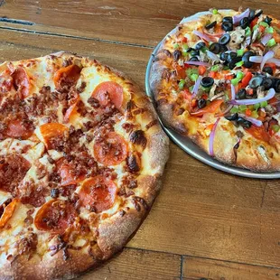 Bacon and pepperoni, and a supreme!