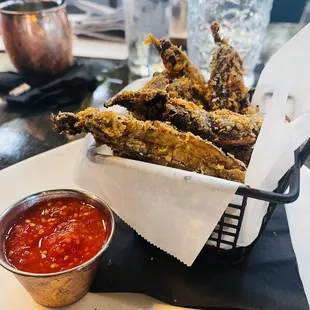Portobello fries my favorite ! A suggestion Ivan our bartender gave us.