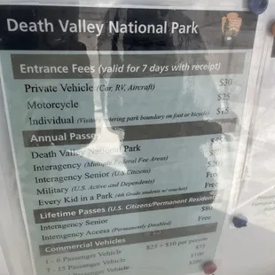 Pay your park entrance fee at the Stovepipe Wells Ranger Station less than a quarter a mile from the general store.