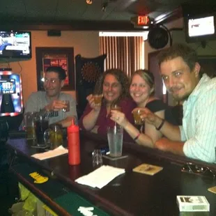 A birthday celebration at the Stowaway Pub!