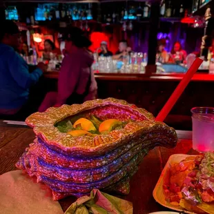 Tide Pool (Light Rum, Agricole Rum, Blue Curacao, Passionfruit, Guava, Pineapple, Lemon)