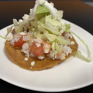 Shrimp and Crab Tostada