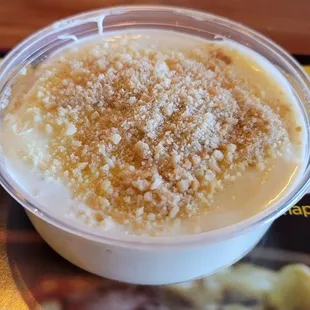 Banana cheesecake so good.