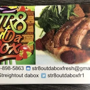 Business Card followUs @streightoutdabox