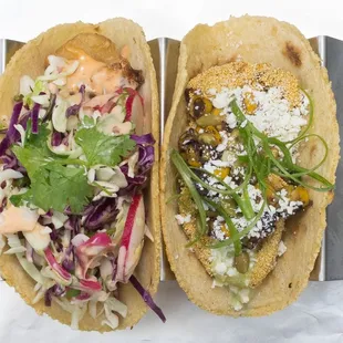 CAULIFLOWER and black bean pepper taco