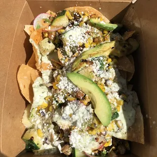 Amazing ChickPea Elote nachos!!!