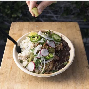 Beef Barbacoa bowl