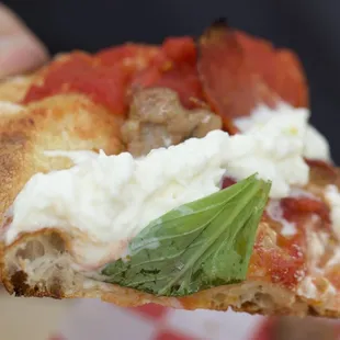 Brooklyner. Calabrian Chili?! Hell yes my absolute favorite peppers!! Excellent. Airy &amp; light yet crispy and crunchy crust...