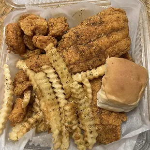 Fried Catfish and Shrimp