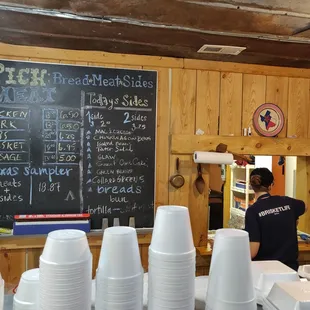 Menu board