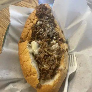 This is the large Philly, enough for 2-3 people.