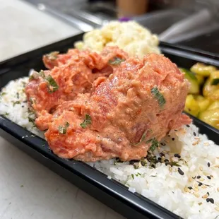 Fresh spicy tuna plate